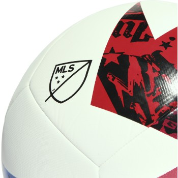 adidas MLS Training Ball - White/Blue/Red Equipment   - Third Coast Soccer