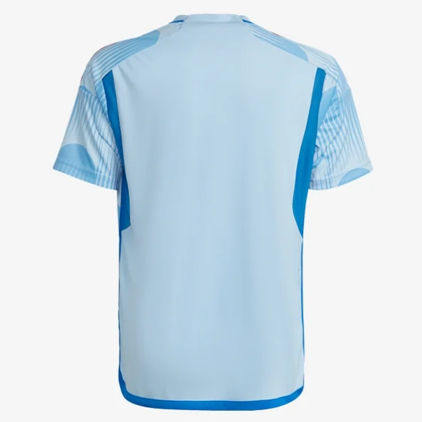 adidas Youth Spain Away Jersey 2022 International Replica Closeout Youth Medium Glow Blue/Glory Blue - Third Coast Soccer
