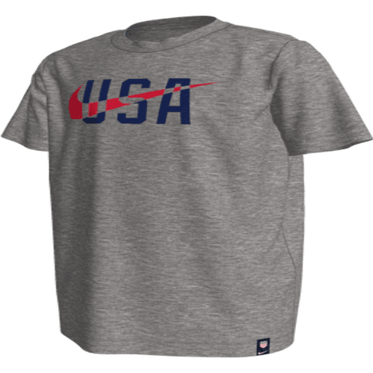 Nike Youth USA Swoosh WC22 Tee - Dark Grey Heather International Replica Youth Extra Small Dark Grey Heathe - Third Coast Soccer