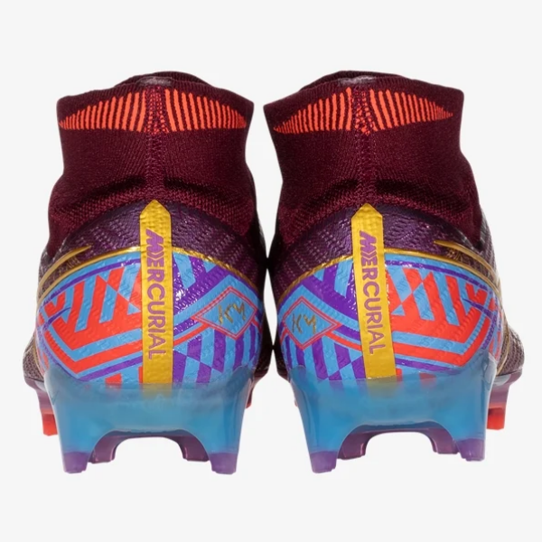 Nike Air Zoom Mercurial Superfly 9 Km Elite FG - Deep Beatroot/Metallic Gold Mens Footwear Mens 7 Dark Beetroot/Met Gold - Third Coast Soccer