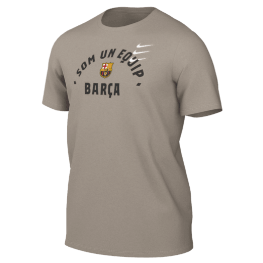 Nike FC Barcelona Verbiage Tee - Stone Club Replica   - Third Coast Soccer