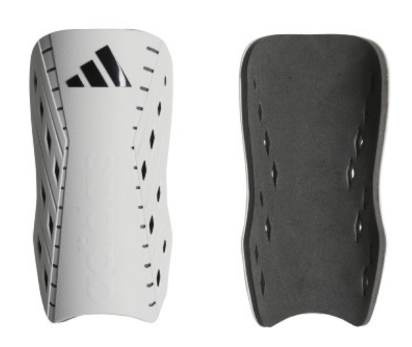 adidas Tiro Club Shinguard - White Adult Shinguards White/Black Small - Third Coast Soccer