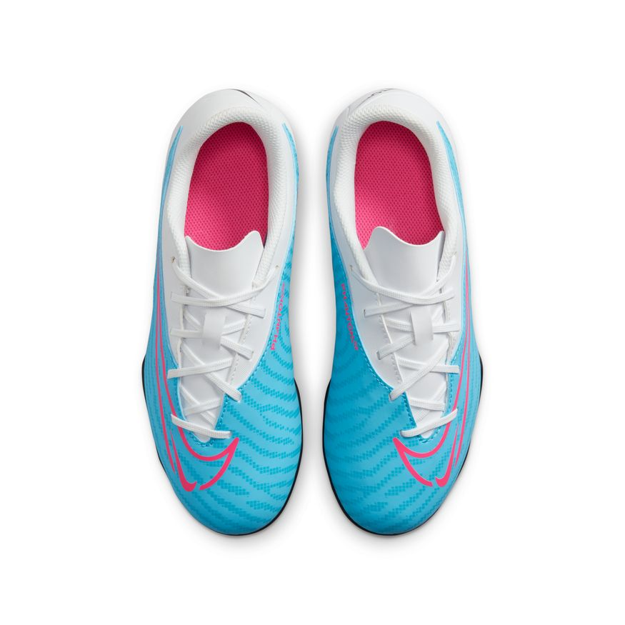 Nike Junior Phantom GX Club FG - Baltic Blue/Pink Blast/White Youth Firm Ground Baltic Blue/Pink Blast/White Youth 3.5 - Third Coast Soccer