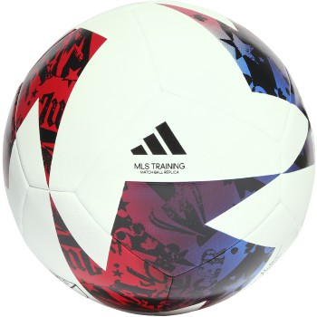 adidas MLS Training Ball - White/Blue/Red Equipment   - Third Coast Soccer