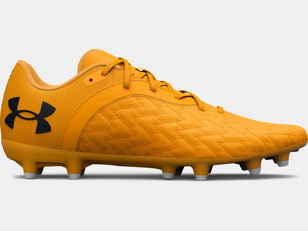 Under Armour Magnetico Select Jr 2.0 FG - Orange Youth Footwear Closeout Youth 2 Orange/Yellow/Blac - Third Coast Soccer