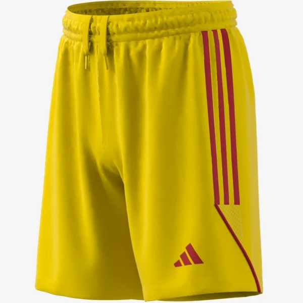 adidas Tiro 23 Goalkeeper Short - Team Yellow Shorts Team Yellow/College Red Mens Small - Third Coast Soccer