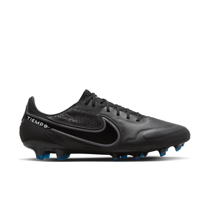 Nike Tiempo Legend 9 Elite FG - Black/Dark Grey/White Mens Footwear   - Third Coast Soccer