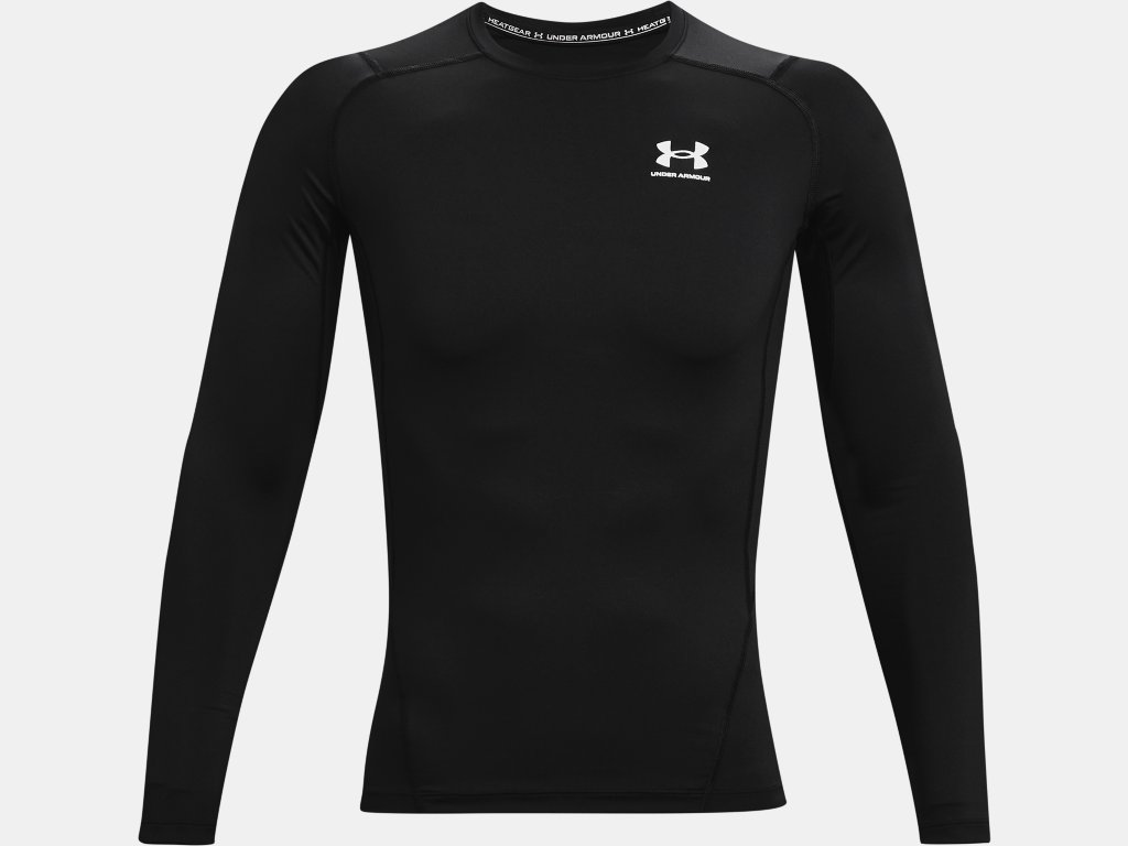 UA Heatgear Compression Long Sleeve - Black Training Wear Black Mens Small - Third Coast Soccer