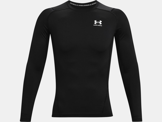 UA Heatgear Compression Long Sleeve - Black Training Wear Black Mens Small - Third Coast Soccer
