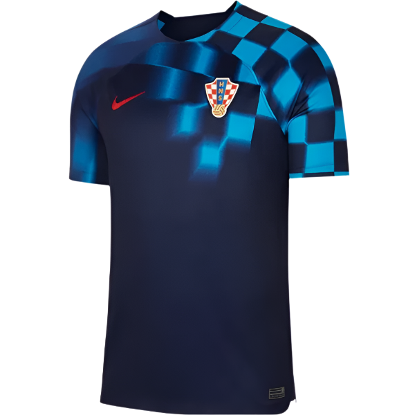 Nike Croatia Away Jersey 2022 International Replica Closeout Blackened Blue/University Red Mens Small - Third Coast Soccer