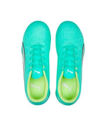 Puma Ultra Play It Jr - Electic Peppermint/Puma White Youth Footwear   - Third Coast Soccer