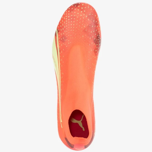 Puma Ultra Match Laceless FG - Fiery Coral/Fizzy Light/Puma Black Mens Footwear Mens 9 Orange - Third Coast Soccer
