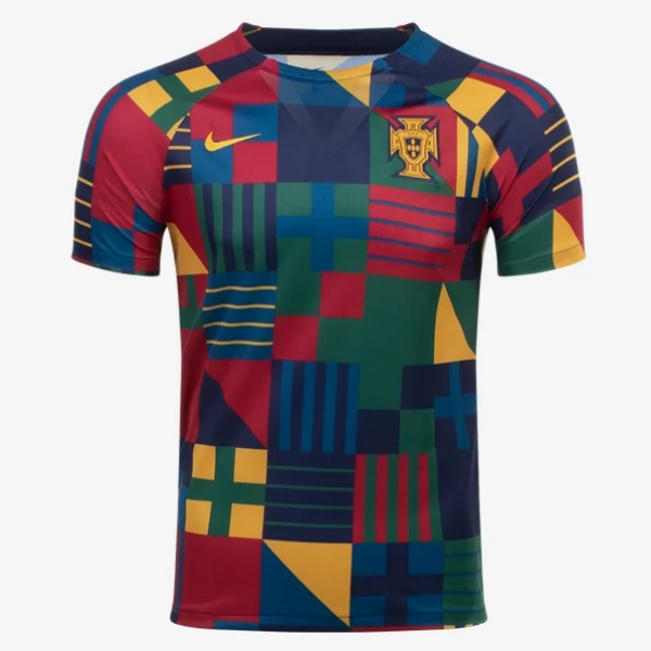 Nike Youth Portugal Academy Pro SS Pre-Match Top International Replica Obsidian/Gold Dart Youth Small - Third Coast Soccer