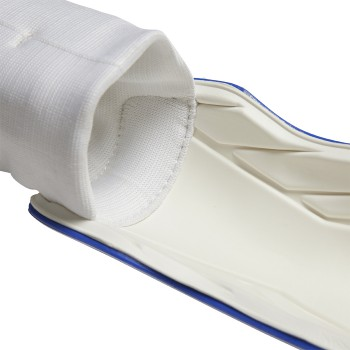 adidas Junior Tiro Match Shinguard - White/Team Royal Youth Shinguards   - Third Coast Soccer