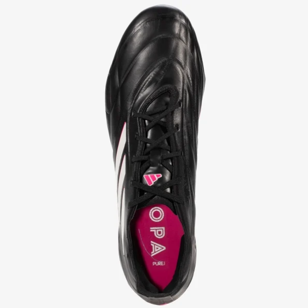 adidas Copa Pure.1 FG - Black/White/Shock Pink Men's Footwear Closeout   - Third Coast Soccer