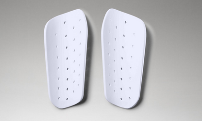Under Armour Flex Shinguard - White/Silver Adult Shinguard   - Third Coast Soccer