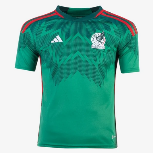 adidas Youth Mexico Home Jersey 2022 International Replica Closeout Vivid Green/Collegiate Green Youth Small - Third Coast Soccer