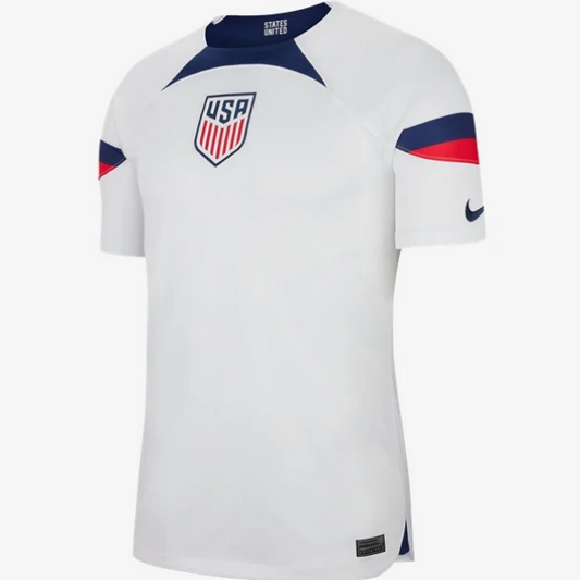Nike USMNT Authentic Home Jersey 2022 International Replica Closeout Mens Small White/Loyal Blue - Third Coast Soccer