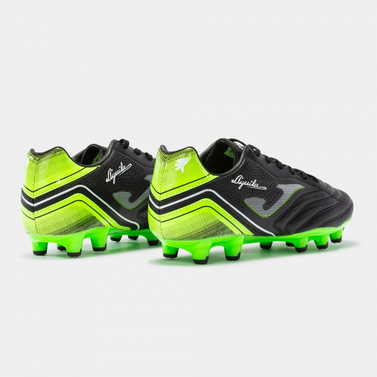 Joma Aguila 2231 FG - Black/Fluor Green Mens Footwear   - Third Coast Soccer