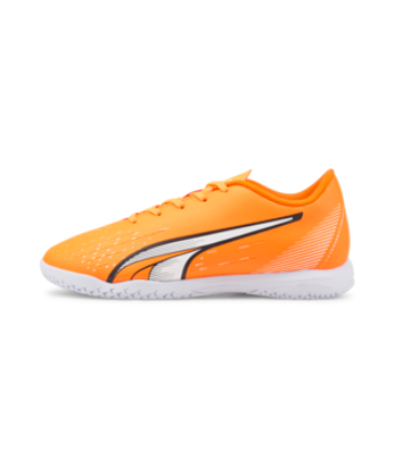 Puma Ultra Play It Jr - Ultra Orange/White Youth Footwear Closeout Youth 1.5 Ultra Orange/Puma White/Blue G - Third Coast Soccer