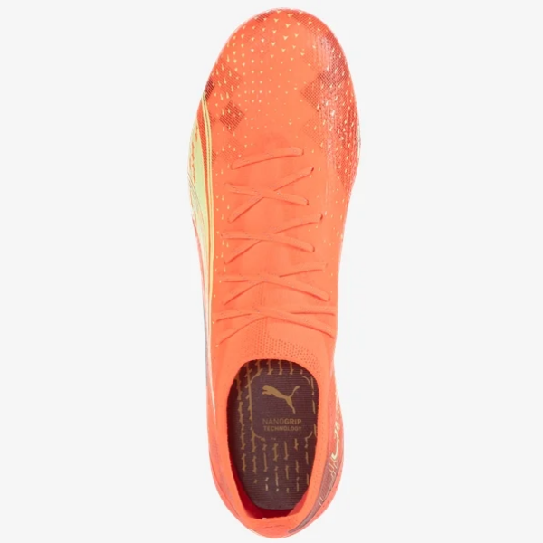 Puma Ultra Ultimate FG - Fiery Coral/Fizzy Light/Puma Black Men's Footwear Closeout   - Third Coast Soccer