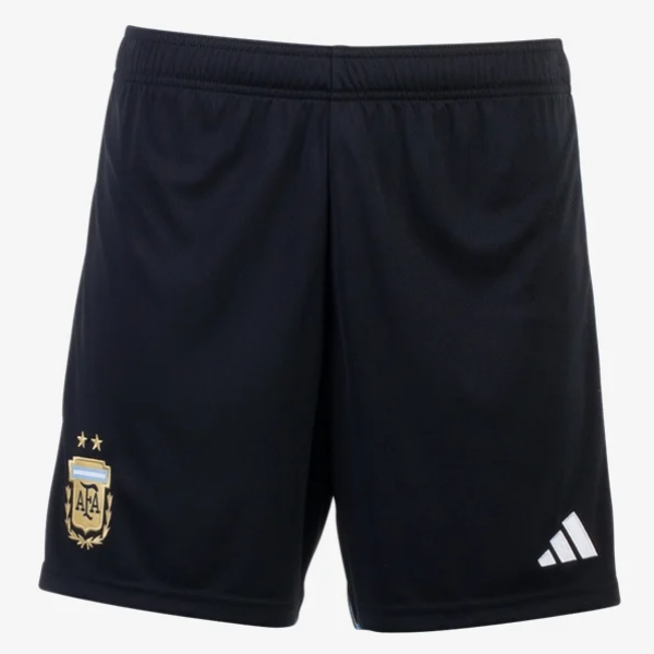Adidas Argentina Home Short 2022 Shorts Mens Small Black/White - Third Coast Soccer