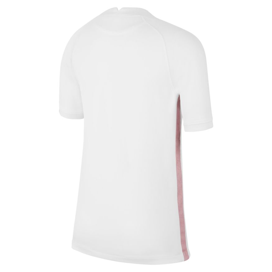 Nike Youth France Away Jersey 22/23 International Replica Closeout White/Pink Glaze/Blackened Blu Youth Medium - Third Coast Soccer