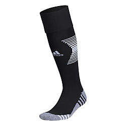 adidas LATDP Team Speed III Sock - Black/White LA TDP Elite Girls Small (1Y-4Y) Black/White - Third Coast Soccer