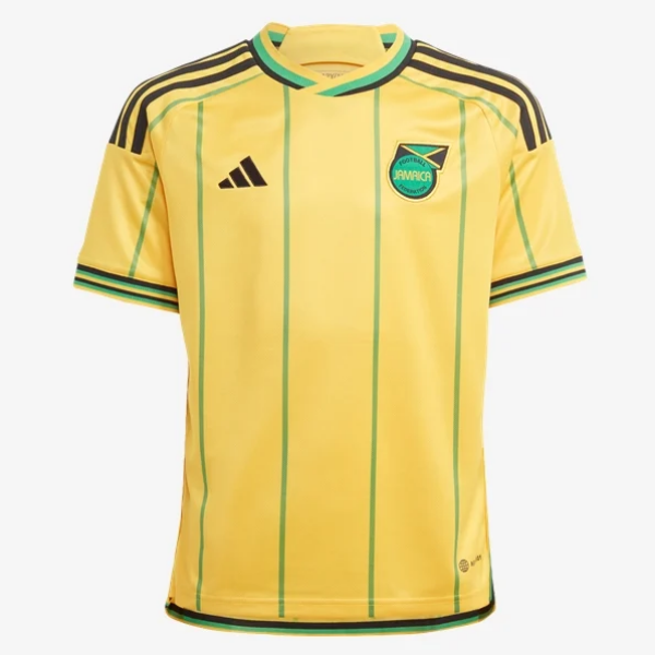 Adidas Youth Jamaica Home Jersey 2023 International Replica Youth Extra Small Bold Gold/Vivid Green - Third Coast Soccer