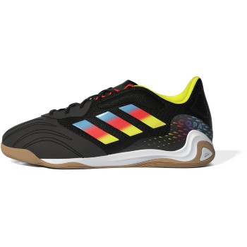adidas Copa Sense.3 IN Sala - Black/Bright Cyan/Solar Yellow Mens Footwear Black/Bright Cyan/Solar Yellow Mens 7.5 - Third Coast Soccer
