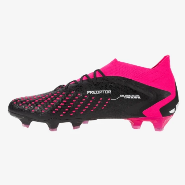 adidas Predator Accuracy.1 FG - Black/White/Shock Pink Mens Footwear   - Third Coast Soccer