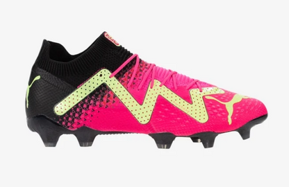 Puma Future Ultimate Tricks FG/AG - Black/Ravish/Fast Yellow Mens Footwear   - Third Coast Soccer