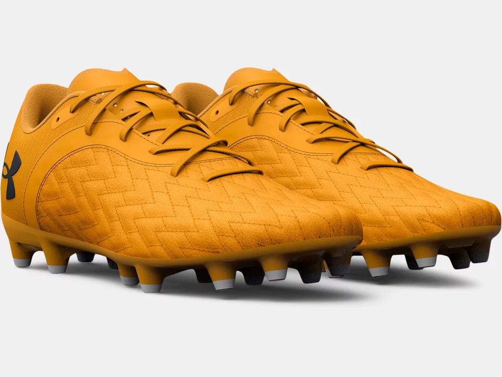 Under Armour Magnetico Select Jr 2.0 FG - Orange Youth Footwear Closeout Youth 1 Orange/Yellow/Blac - Third Coast Soccer