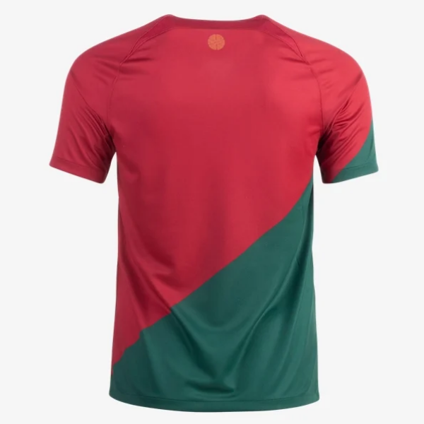 Nike Portugal Home Jersey 2022 International Replica Closeout Mens Medium Pepper Red/Gold Dart - Third Coast Soccer