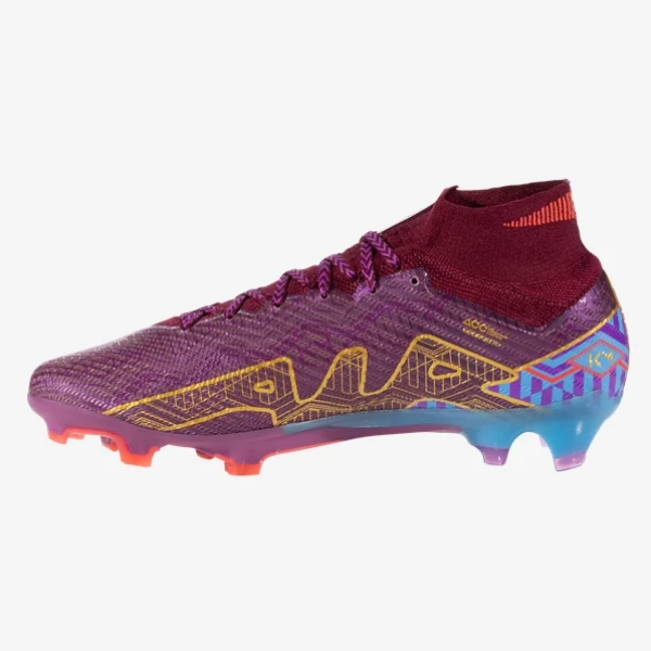 Nike Air Zoom Mercurial Superfly 9 Km Elite FG - Deep Beatroot/Metallic Gold Mens Footwear Mens 7.5 Dark Beetroot/Met Gold - Third Coast Soccer