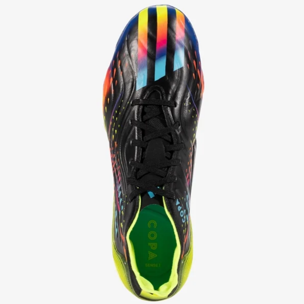 Adidas Copa Sense.1 FG - Black/Bright Cyan/Solar Yellow Mens Footwear Mens 7.5 Black/Bright Cyan/Solar Yell - Third Coast Soccer