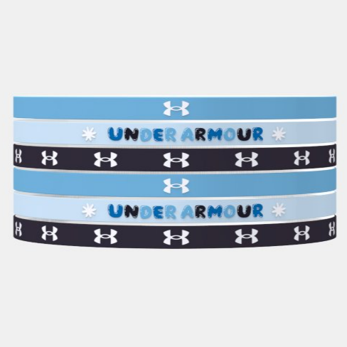 Under Armour Girls Graphic Headband 6-Pack Player Accessories   - Third Coast Soccer