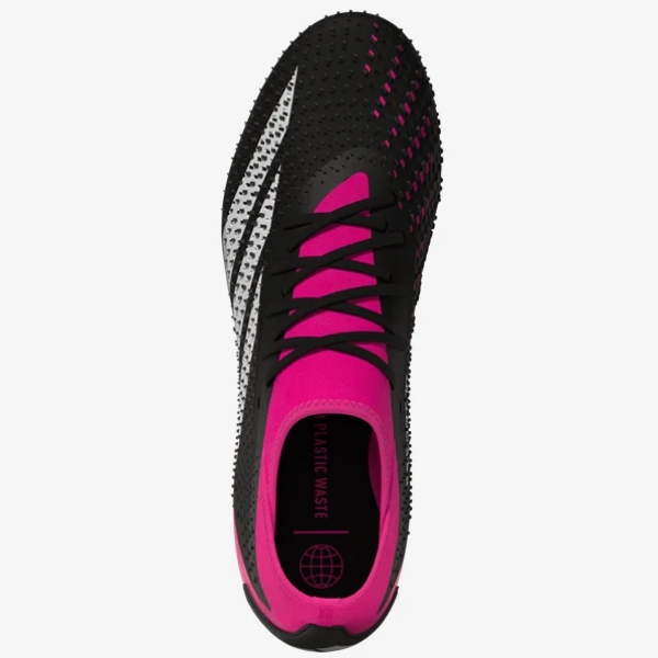 Adidas Predator Accuracy.3 FG - Black/White/Shock Pink Mens Footwear   - Third Coast Soccer