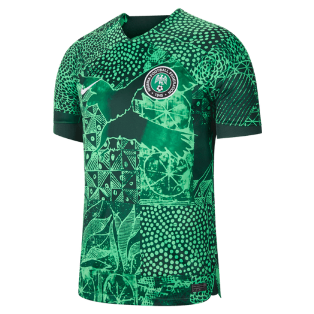 Nike Nigeria Home Jersey 2022 International Replica Closeout Mens Small Green Spark/Pine Green/Black/W - Third Coast Soccer