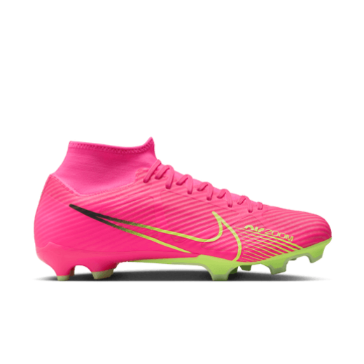 Nike Zoom Mercurial Superfly 9 Academy MG - Pink Blast/Volt Men's Footwear Closeout   - Third Coast Soccer