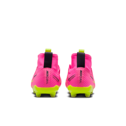 Nike Junior Zoom Mercurial Superfly 9 Pro FG - Pink Blast/Volt Youth Firm Ground   - Third Coast Soccer
