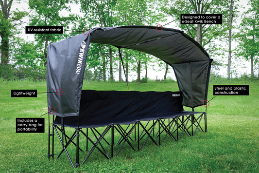 Kwikgoal Kwik Bench Shade Field Equipment   - Third Coast Soccer