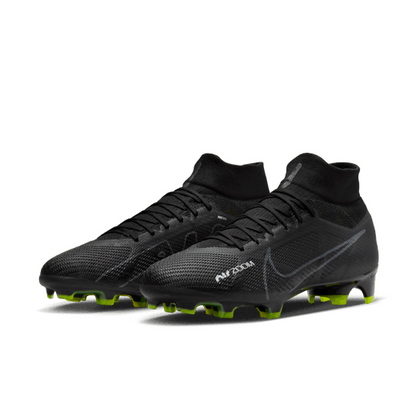 Nike Zoom Mercurial Superfly 9 Pro FG - Black/Smoke Grey/Summit White/Volt Men's Footwear Closeout   - Third Coast Soccer