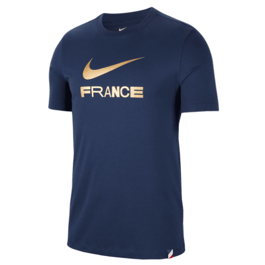Nike France Swoosh WC22 Tee - Navy International Replica Mens Medium Midnight Navy - Third Coast Soccer