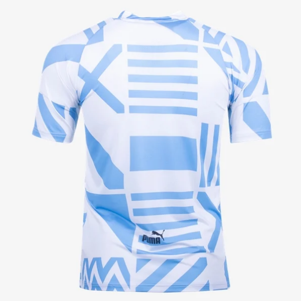 Puma Manchester City Pre Match Jersey 22/23 Club Replica Mens Medium White/Blue - Third Coast Soccer