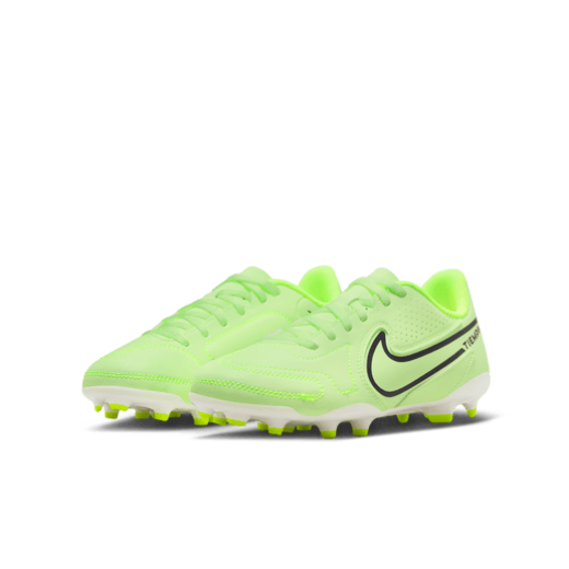 Nike Junior Tiempo Legend 9 Club MG - Barely Volt/Summit White Youth Footwear Closeout Youth 1 Barely Volt/Summit White - Third Coast Soccer