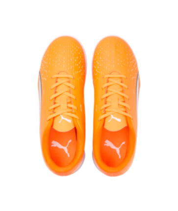 Puma Ultra Play It Jr - Ultra Orange/White Youth Footwear Closeout Youth 3 Ultra Orange/Puma White/Blue G - Third Coast Soccer