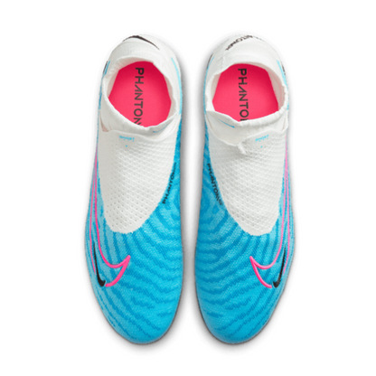 Nike Gripknit Phantom GX Elite Dynamic Fit FG - Baltic Blue/Pink Blast/White Men's Footwear Closeout   - Third Coast Soccer