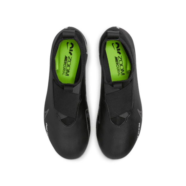 Nike Junior Zoom Mercurial Superfly 9 Academy FG - Black/Summit Grey/Volt Youth Footwear   - Third Coast Soccer