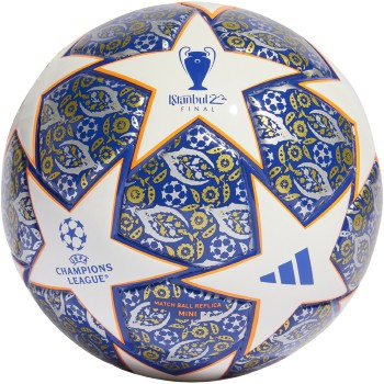 adidas UCL Mini Ball - White/Royal Blue/Solar Orange Balls   - Third Coast Soccer